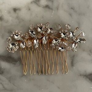 NWOT Gold Bridal Hair Comb